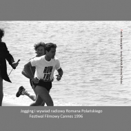 Roman Polanski- jogging and radio interview - Cannes 1996